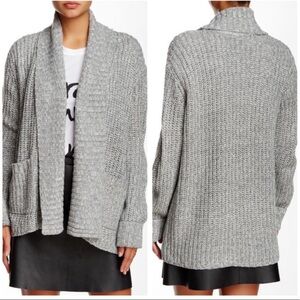 Michael Stars heather gray shawl open front cardigan XS/S